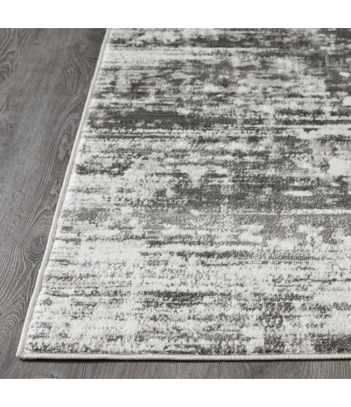Loomaknoti Rhane Akason Gray/Cream ER009 7 ft. 10 in. X 9 ft. 10 in. Rectangle Rug