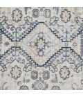 Loomaknoti Kehleigh Awester Cream/Blue EK018 2 ft. X 3 ft. Rectangle Rug