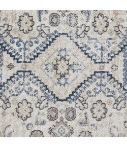 Loomaknoti Kehleigh Awester Cream/Blue EK018 2 ft. X 3 ft. Rectangle Rug