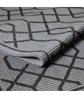 Loomaknoti Breyleigh Chendler Gray/Gray EB001 5 ft. 3 in. X 7 ft. 3 in. Rectangle Rug