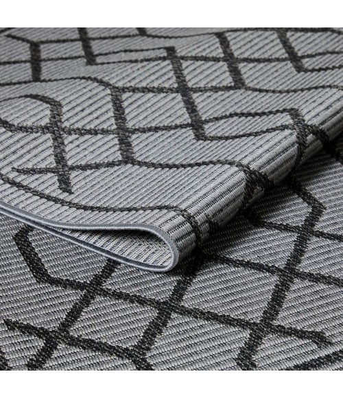 Loomaknoti Breyleigh Chendler Gray/Gray EB001 5 ft. 3 in. X 7 ft. 3 in. Rectangle Rug