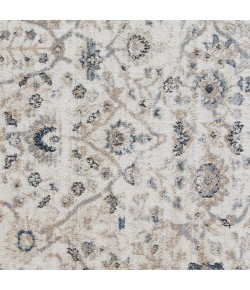 Loomaknoti Kehleigh Oviel Cream/Blue EK013 2 ft. X 6 ft. 7 in. Rectangle Rug