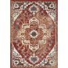 Loomaknoti Alsbrooke Zailorn Orange/Red EA006 5 ft. 3 in. X 7 ft. 3 in. Rectangle Rug