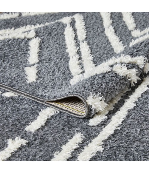 Loomaknoti Vemoa Armeley Blue/Cream EV004 5 ft. 3” X 7 ft. 3” Rectangle Rug