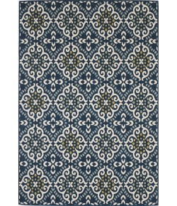 Central Oriental Haven Ilorin Bl/Or Area Rug 6 ft. 7 in. X 9 ft. 6 in. Rectangle