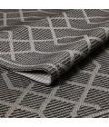 Loomaknoti Breyleigh Chendler Gray/Gray EB001 5 ft. 3 in. X 7 ft. 3 in. Rectangle Rug
