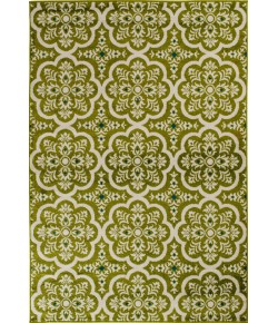Central Oriental Tropic Contoy Leaf/Sno Area Rug 6 ft. 7 X 9 ft. 6 Rectangle