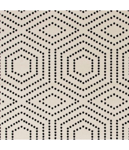 Loomaknoti Tecopa Kaharie White/Black Rug ETR21WBK08 2 ft. 3 in. X 3 ft. Rectangle - Rugs Town Loomaknoti Tecopa Kaharie White/Black ETR21WBK08 2 ft. 3 in. X 3 ft. Rectangle Rug