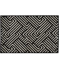Loomaknoti Tecopa Trenten Black/White Rug ETR12BLW50 4 ft. X 6 ft. Rectangle - Rugs Town Loomaknoti Tecopa Trenten Black/White ETR12BLW50 4 ft. X 6 ft. Rectangle Rug
