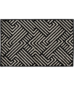 Loomaknoti Tecopa Trenten Black/White ETR12BLW50 4 ft. X 6 ft. Rectangle Rug