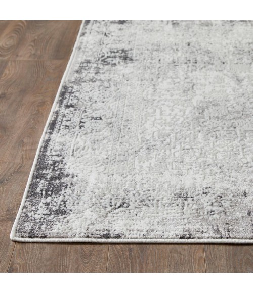 Loomaknoti Aysal Athna Gray/Cream EAY003 4 ft. X 6 ft. Rectangle Rug