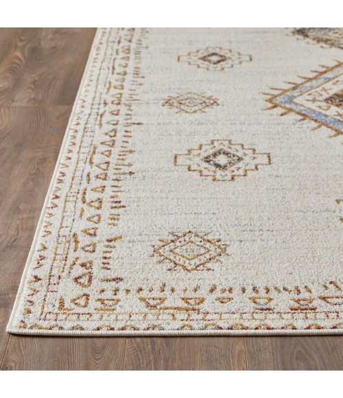 Loomaknoti Alsbrooke Temarnie Cream/Beige EA007 6 ft. 7 in. X 9 ft. 2 in. Rectangle Rug