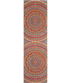 Central Oriental Fontana Panyin Cream Area Rug 2 ft. 2 in. X 7 ft. 6 in. Rectangle