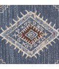 Loomaknoti Alsbrooke Temarnie Blue/Cream EA007 6 ft. 7 in. X 9 ft. 2 in. Rectangle Rug