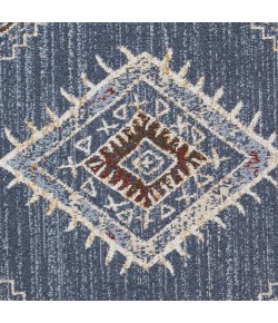 Loomaknoti Alsbrooke Temarnie Blue/Cream EA007 6 ft. 7 in. X 9 ft. 2 in. Rectangle Rug