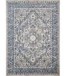 Loomaknoti Kehleigh Avalie Blue/Cream EK017 5 ft. 3 in. X 7 ft. 3 in. Rectangle Rug