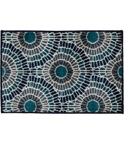 Loomaknoti Tecopa Ferley Blue/Green ETR04GB08 2 ft. X 3 ft. Rectangle Rug