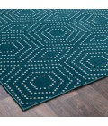 Loomaknoti Tecopa Kaharie Teal/White ETR21TEW08 2 ft. 3 in. X 3 ft. Rectangle Rug