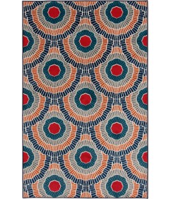 Loomaknoti Tecopa Ferley Blue/Red ETR04BRE50 4 ft. X 6 ft. Rectangle Rug