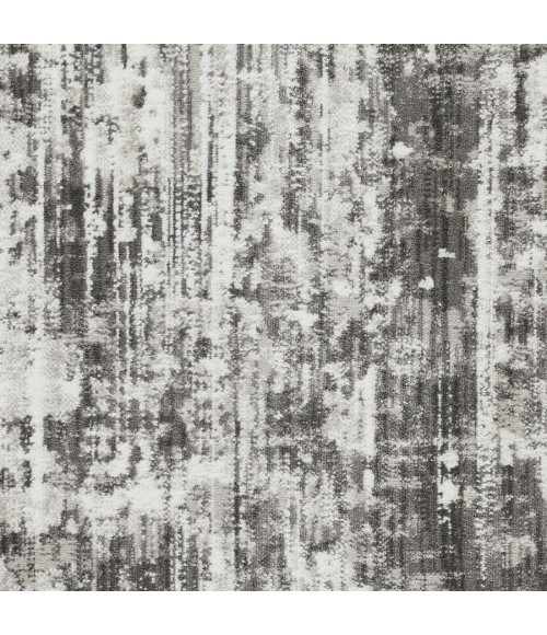 Loomaknoti Rhane Akason Gray/Cream ER009 7 ft. 10 in. X 9 ft. 10 in. Rectangle Rug