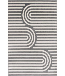 Loomaknoti Tecopa Sedvick Gray/White ETR06GRW85 9 ft. 10 in. X 12 ft. 10 in. Rectangle Rug