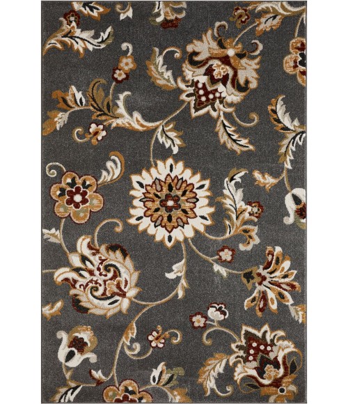 Loomaknoti Ohanzah Ostorn Gray/Cream EOK003 3 ft. 3 in. X 5 ft. 3 in. Rectangle Rug