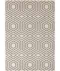 Loomaknoti Tecopa Kaharie White/Black Rug ETR21WBK55 5 ft. X 7 ft. 3 in. Rectangle - Rugs Town Loomaknoti Tecopa Kaharie White/Black ETR21WBK55 5 ft. X 7 ft. 3 in. Rectangle Rug