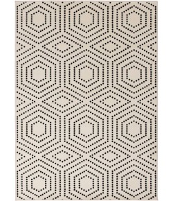 Loomaknoti Tecopa Kaharie White/Black ETR21WBK85 9 ft. 10 in. X 12 ft. 10 in. Rectangle Rug