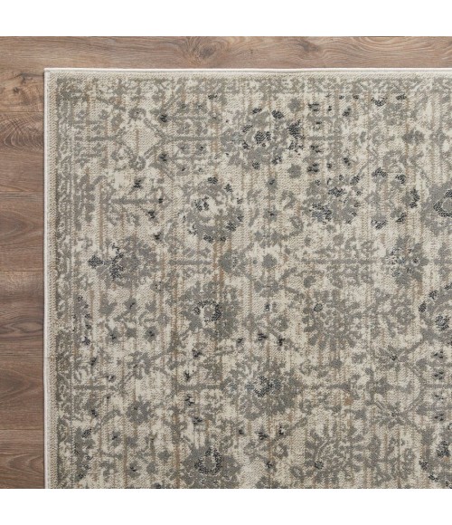 Loomaknoti Celena Asheley Cream/Blue Rug EC006 2 ft. X 3 ft. Rectangle - Rugs Town Loomaknoti Celena Asheley Cream/Blue EC006 2 ft. X 3 ft. Rectangle Rug