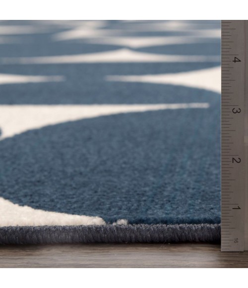 Loomaknoti Tecopa Sevella Blue/White Rug ETR07BWH20 3 ft. 3” X 5 ft. 3” Rectangle - Rugs Town Loomaknoti Tecopa Sevella Blue/White ETR07BWH20 3 ft. 3” X 5 ft. 3” Rectangle Rug