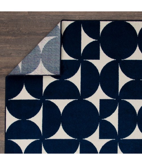 Loomaknoti Tecopa Sevella Blue/White Rug ETR07BWH20 3 ft. 3” X 5 ft. 3” Rectangle - Rugs Town Loomaknoti Tecopa Sevella Blue/White ETR07BWH20 3 ft. 3” X 5 ft. 3” Rectangle Rug