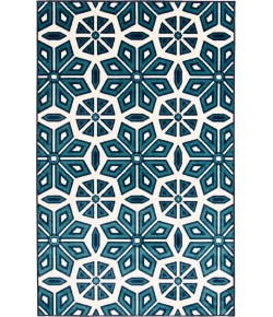 Loomaknoti Tecopa Vensley Blue/White ETR14BWH85 9 ft. 10 in. X 12 ft. 10 in. Rectangle Rug