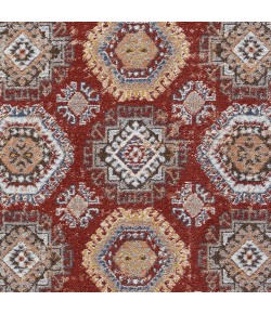 Loomaknoti Alsbrooke Delary Orange/Cream EA005 9 ft. 10 in. X 12 ft. 10 in. Rectangle Rug