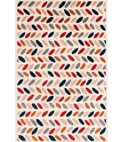Loomaknoti Tecopa Trenity Pink/White ETR13PKW55 5 ft. 3 in. X 7 ft. 3 in. Rectangle Rug