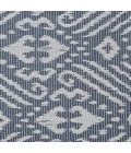 Loomaknoti Breyleigh Calitrah Blue/Cream EB005 5 ft. 3 in. X 7 ft. 3 in. Rectangle Rug