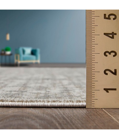 Loomaknoti Celena Asheley Cream/Blue Rug EC006 2 ft. X 3 ft. Rectangle - Rugs Town Loomaknoti Celena Asheley Cream/Blue EC006 2 ft. X 3 ft. Rectangle Rug
