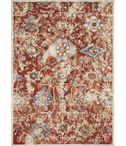 Loomaknoti Alsbrooke Amibell Orange/Red EA002 5 ft. 3 in. X 7 ft. 3 in. Rectangle Rug