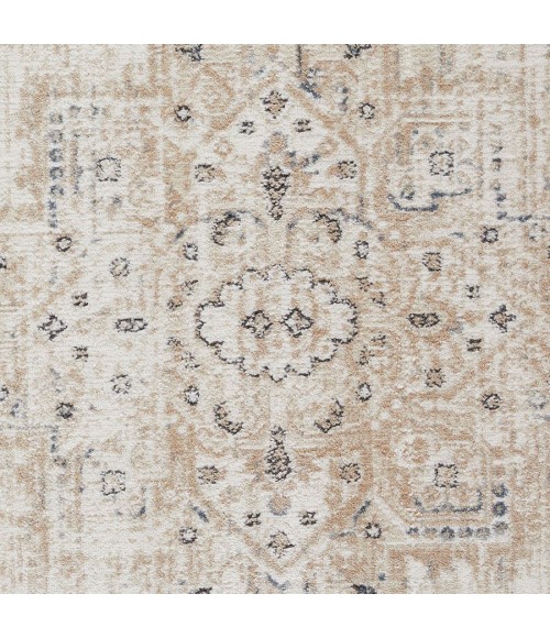 Loomaknoti Kehleigh Zayari Cream/Blue EK006 3 ft. 3 in. X 5 ft. 3 in. Rectangle Rug