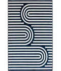 Loomaknoti Tecopa Sedvick Blue/White ETR06BWH55 5 ft. 3” X 7 ft. 3” Rectangle Rug