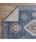 Loomaknoti Alsbrooke Temarnie Blue/Cream EA007 6 ft. 7 in. X 9 ft. 2 in. Rectangle Rug