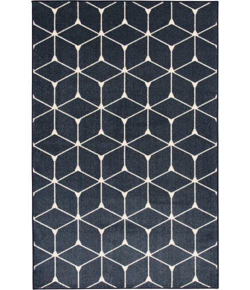 Loomaknoti Tecopa Shamid Blue/White ETR09BWH60 6 ft. 7” X 9 ft. 2” Rectangle Rug
