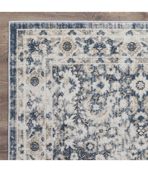 Loomaknoti Kehleigh Otindas Blue/Cream EK010 9 ft. 10 in. X 12 ft. 10 in. Rectangle Rug