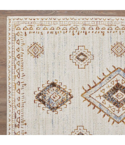 Loomaknoti Alsbrooke Temarnie Cream/Beige EA007 6 ft. 7 in. X 9 ft. 2 in. Rectangle Rug