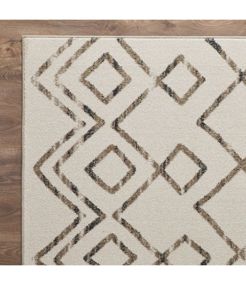 Loomaknoti Taytum Rocey White/Gray ET001 3 ft. 3 in. X 5 ft. 3 in. Rectangle Rug