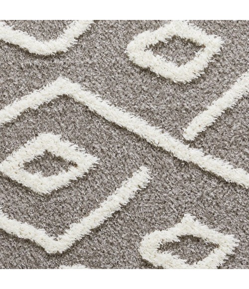 Loomaknoti Vemoa Avonako Gray/Cream EV003 3 ft. 3” X 5 ft. 3” Rectangle Rug