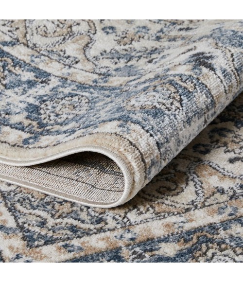 Loomaknoti Kehleigh Avalie Blue/Cream EK017 5 ft. 3 in. X 7 ft. 3 in. Rectangle Rug