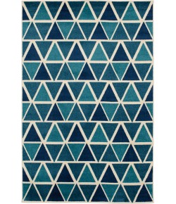 Central Oriental Trop Isoscele Sn/Tu Area Rug 6 ft. 7 in. X 9 ft. 6 in. Rectangle