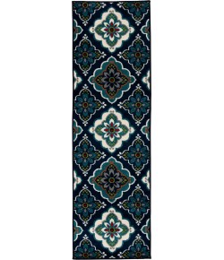 Loomaknoti Tecopa Turberry Blue/White ETR16BWH12 2 ft. X 6 ft. 7 in. Rectangle Rug