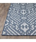 Loomaknoti Breyleigh Calitrah Blue/Cream EB005 5 ft. 3 in. X 7 ft. 3 in. Rectangle Rug