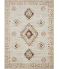 Loomaknoti Alsbrooke Temarnie Cream/Beige EA007 6 ft. 7 in. X 9 ft. 2 in. Rectangle Rug